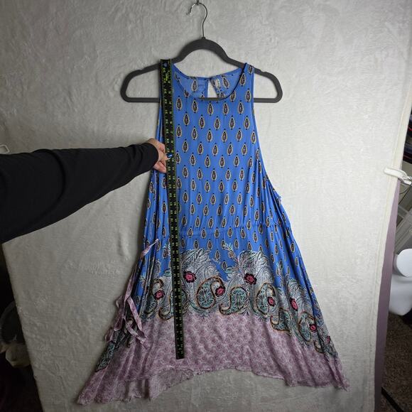 Intimately FreePeople L Slip Asymmetrical Hem tie rendezvous dress. Sexy. Flowy - Picture 4 of 12